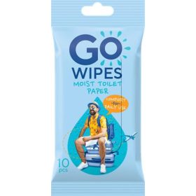   GO WIPES Toalettpapír, nedves, 10 db, GO WIPES "Comfort"