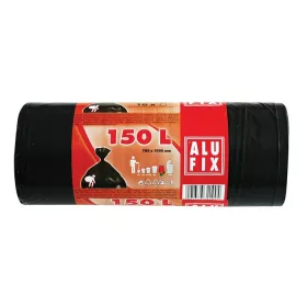   ALUFIX Szemeteszsák, 150 l, 10 db, 80x105 cm, 35 µ, ALUFIX, fekete