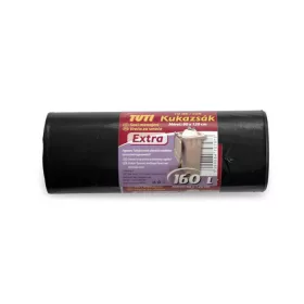   TUTI Szemeteszsák, 160 l, 10 db, 80x120 cm, 30 µ, TUTI "Extra", fekete
