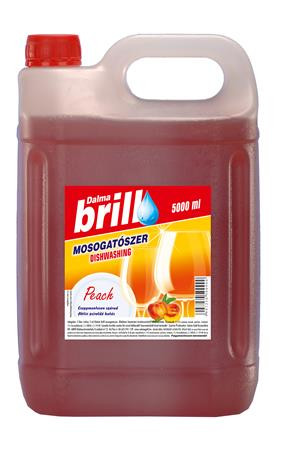 . Mosogatószer, utántöltő, 5 l, "Brill", barack