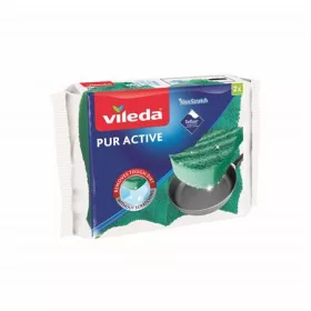   VILEDA Mosogatószivacs, 2 db, VILEDA "Pur Active", zöld