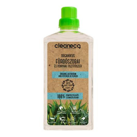 CLEANECO Fürdőszobai és konyhai tisztítószer, organikus, 1 l, CLEANECO