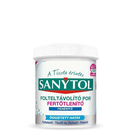 SANYTOL Folteltávolító- és fertőtlenítő por, 450 g, SANYTOL