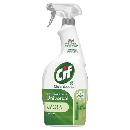 CIF Univerzális fertőtlenítő spray, 750 ml, CIF "Disinfect&Shine"