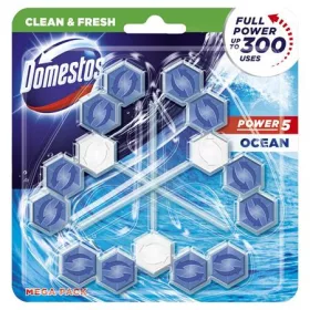   DOMESTOS WC frissítő blokk, 3 db-os, DOMESTOS "Power 5", óceán