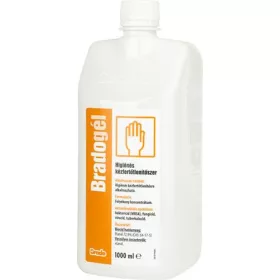 BRADO Kézfertőtlenítő gél, alkoholos, 1 l, BRADOGÉL