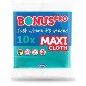   BONUS Törlőkendő, univerzális, 10 db, BONUS "MAXI", zöld
