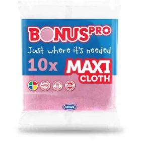   BONUS Törlőkendő, univerzális, 10 db, BONUS "MAXI", pink