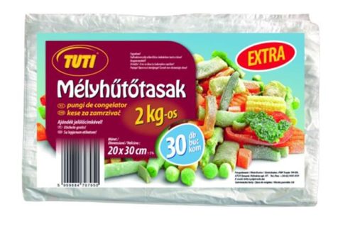 TUTI Mélyhűtőzacskó, 2 kg, 30 db, TUTI