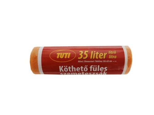 TUTI Szemeteszsák, köthető füles, 35 l, 20 db, TUTI