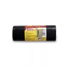   TUTI Szemeteszsák, extra erős, 135 l, 10 db, 70x110 cm, 27 µ, TUTI "Extra", fekete