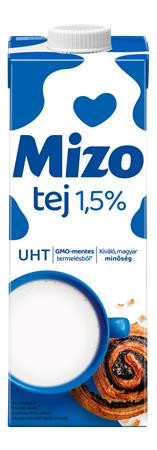 MIZO Tartós tej, visszazárható dobozban, 1,5%, 1 l, MIZO