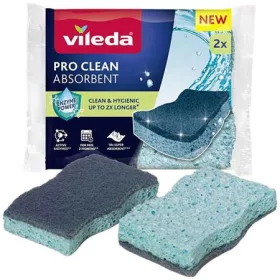   VILEDA Viszkóz szivacs, 2 db, VILEDA "Pro Clean", kék