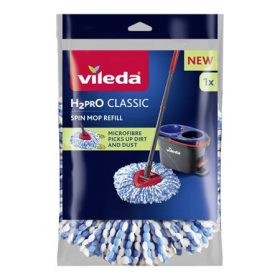   VILEDA Forgó felmosó utántöltő, pedálos, VILEDA "H2PrO", kék-fehér