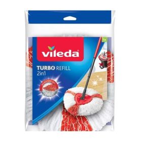   VILEDA Felmosó utántöltő fej, VILEDA "Turbo 2in1", fehér-piros