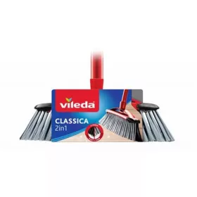   VILEDA Partvis, nyéllel, bútorvédő peremmel, VILEDA "Classica 2in1", piros