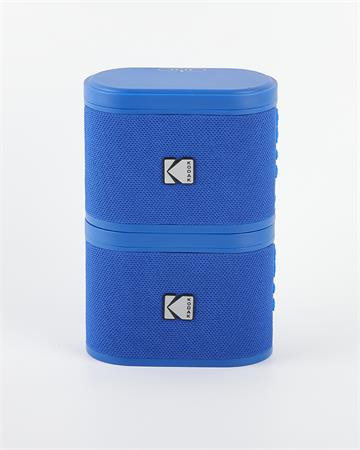 KODAK Hangszóró, hordozható, 5W, 2 db, KODAK "Soundbrix", kék