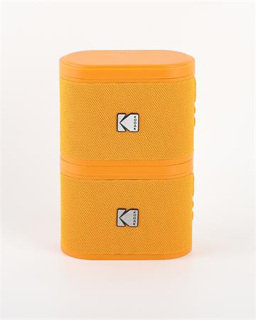KODAK Hangszóró, hordozható, 5W, 2 db, KODAK "Soundbrix", narancssárga