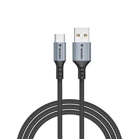 VERBATIM USB kábel, USB-A - USB-C, 1,2m, VERBATIM, fekete