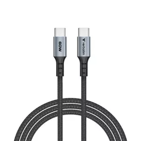   VERBATIM USB kábel, USB-C - USB-C, 1,2 m, 60W, VERBATIM, fekete