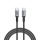 VERBATIM USB kábel, USB-C - USB-C, 1,2 m, 100W, VERBATIM, fekete