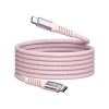 VERBATIM USB kábel, USB-C - USB-C, 1,2 m, 100W, mágneses, VERBATIM, rózsaszín