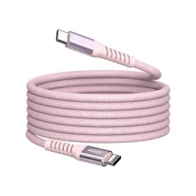   VERBATIM USB kábel, USB-C - USB-C, 1,2 m, 100W, mágneses, VERBATIM, rózsaszín