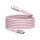 VERBATIM USB kábel, USB-C - USB-C, 1,2 m, 100W, mágneses, VERBATIM, rózsaszín