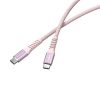 VERBATIM USB kábel, USB-C - USB-C, 1,2 m, 100W, mágneses, VERBATIM, rózsaszín
