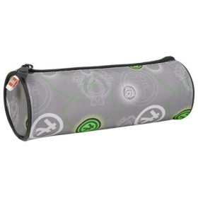   LEGO Tolltartó, henger alakú, cipzáras, LEGO "Ninjago Elemental Master of Energy", szürke-mintás