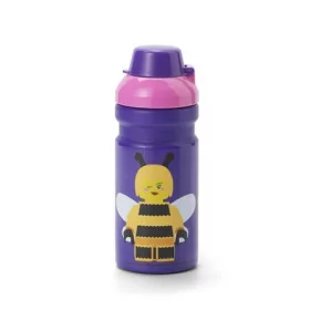   LEGO Kulacs, 390 ml, LEGO "Bee", lila-rózsaszín-mintás
