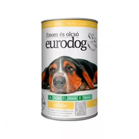 . Kutyaeledel, konzerv, 1240 g "Eurodog", csirkés