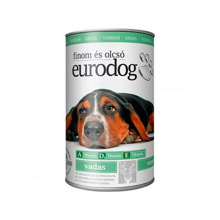 . Kutyaeledel, konzerv, 1240 g "Eurodog", vadas