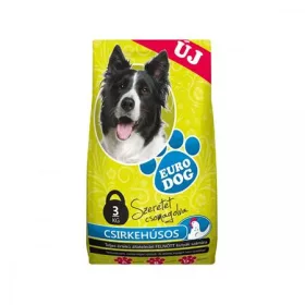 . Kutyaeledel, száraztáp, 3 kg "Eurodog", csirke