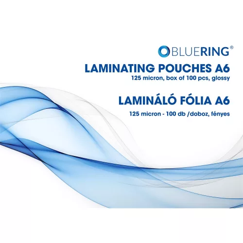 Lamináló fólia A6, 125 micron 100 db/doboz, Bluering®
