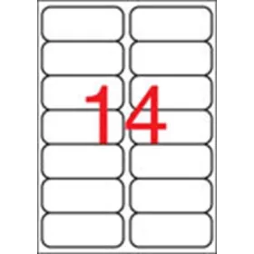   APLI Etikett, 99,1x38,1 mm, poliészter, kerekített sarkú, APLI, átlátszó, 140 etikett/csomag