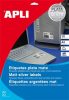 APLI Etikett, 45,7x21,2 mm, poliészter, időjárásálló, kerekített sarkú, APLI, ezüst, 960 etikett/csomag