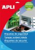 APLI Etikett, 40 mm kör, biztonsági, APLI, 240 etikett/csomag