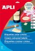 APLI Etikett, 97x67,7 mm, színes, APLI, krémszínű, 160 etikett/csomag