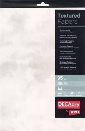 APLI Előnyomott papír, A4, 95 g, APLI, márvány szürke