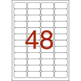   APLI Etikett, 45,7x21,2 mm, poliészter, időjárásálló, kerekített sarkú, fehér, APLI, 960 etikett/csomag