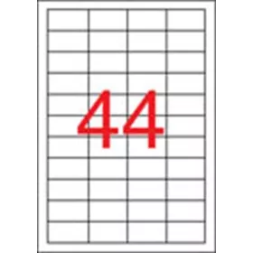   APLI Etikett, 48,5x25,4 mm, poliészter, időjárásálló, matt, APLI, áttetsző, 880 etikett/csomag