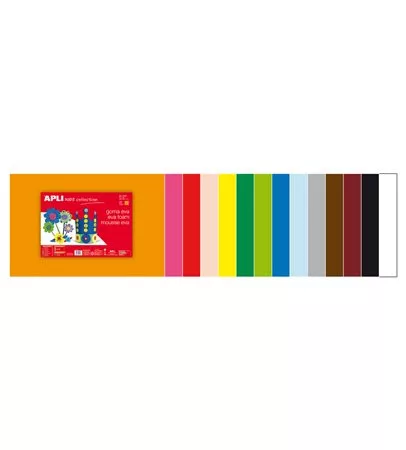 APLI Moosgumi, 400x600 mm, APLI Kids "Eva Sheets", piros