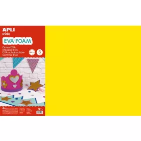   APLI Moosgumi, 400x600 mm, APLI Kids "Eva Sheets", sárga