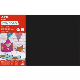   APLI Moosgumi, 400x600 mm, APLI Kids "Eva Sheets", fekete