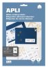 APLI Etikett, univerzális, 105x37 mm, APLI, 160 etikett/csomag