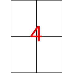   APLI Etikett, 105x148 mm, poliészter, APLI, átlátszó, 40 etikett/csomag