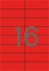 APLI Etikett, 105x37 mm, színes, APLI, piros, 1600 etikett/csomag