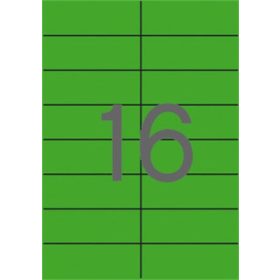   APLI Etikett, 105x37 mm, színes, APLI, zöld 1600 etikett/csomag