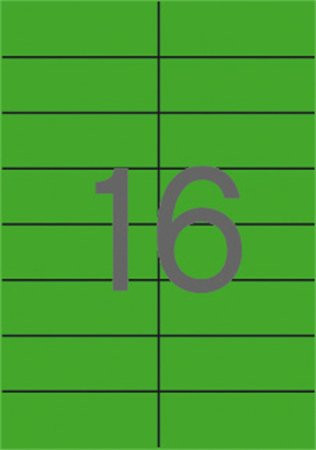 APLI Etikett, 105x37 mm, színes, APLI, zöld 1600 etikett/csomag